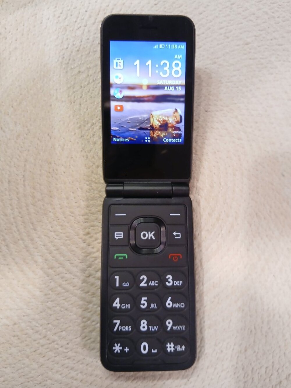 AT&T Cingular Flip IV U102AA 4G LTE Flip Phone KaiOS Black